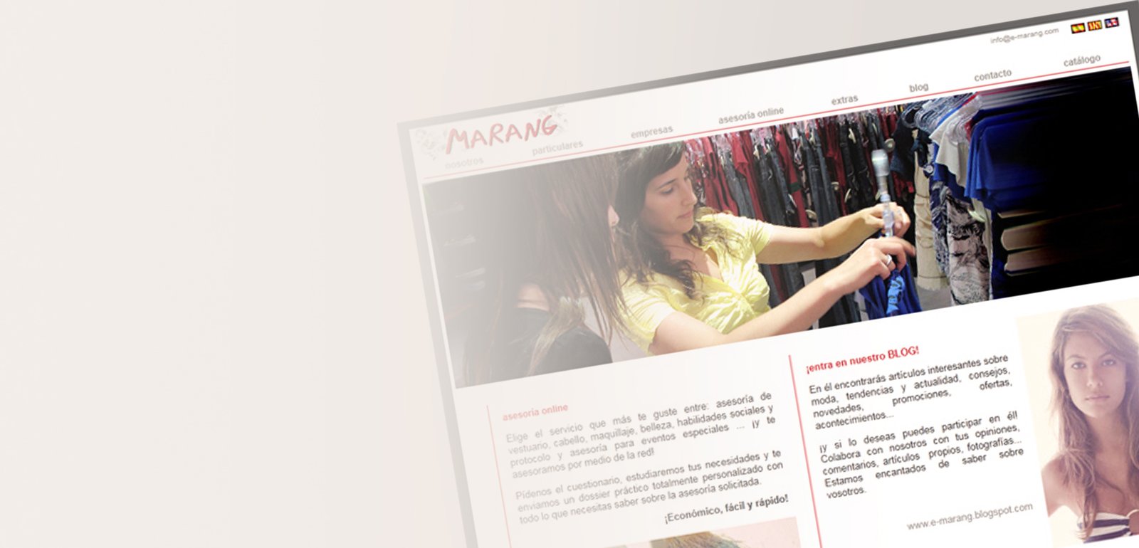 Diseño de página web para eMarang