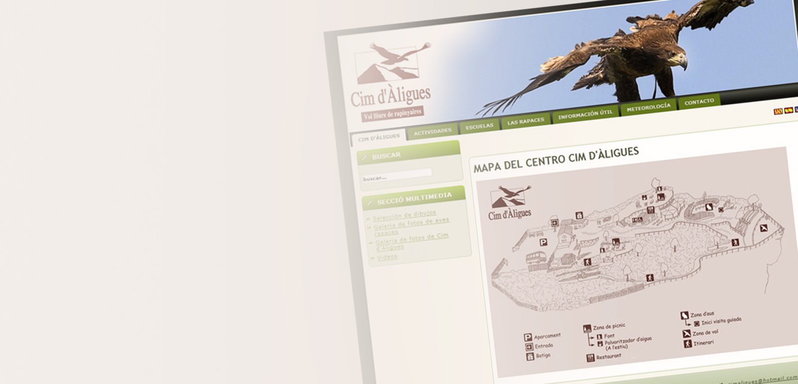 Diseño de página web para Cim dAligues