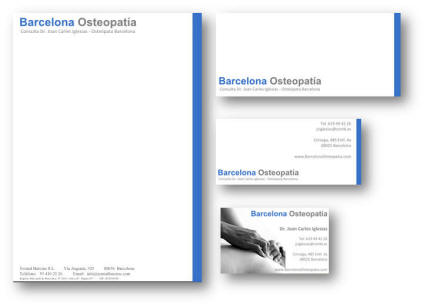 Diseño gráfico e imagen corporativa - Barcelona Osteopatia