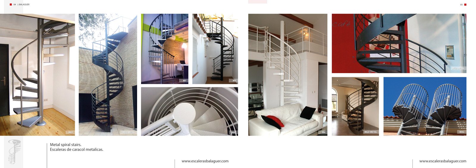 Trabajo de diseño y maquetación catálogo de productos para ... Clasicas creativo Escalera