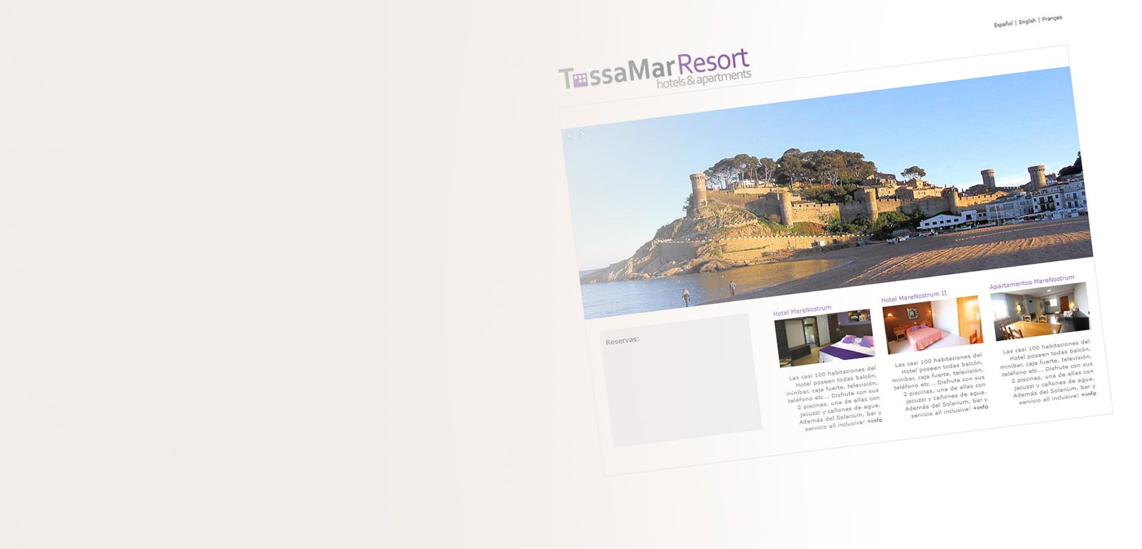 Visual identity design for Hotel Apartments Tossamar Resort