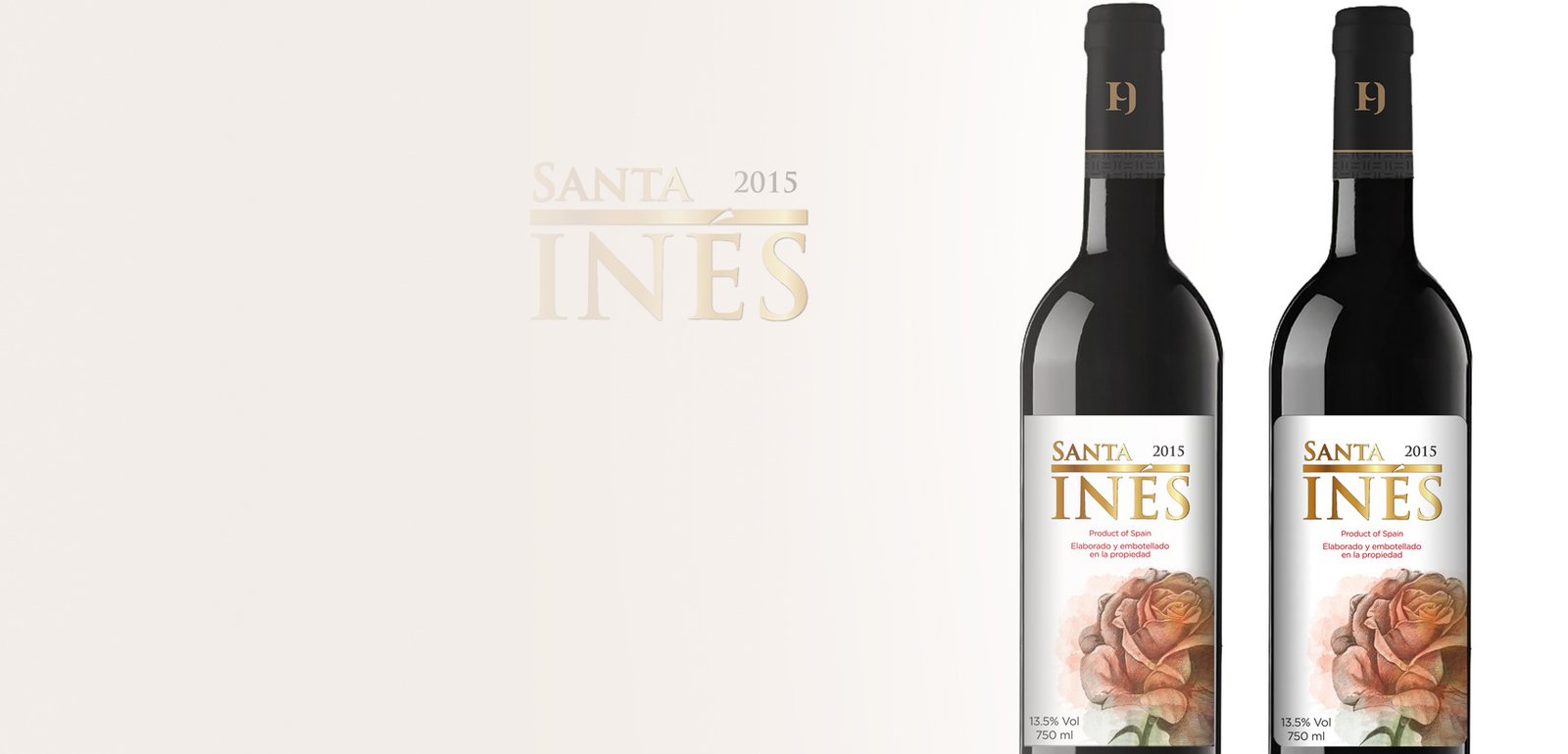 Diseño de etiquetas y packaging de vino para Santa Ines