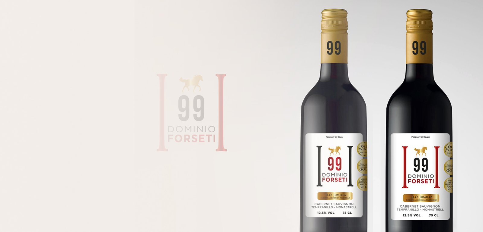 Diseño de etiquetas y packaging de vino para Dominio Forseti