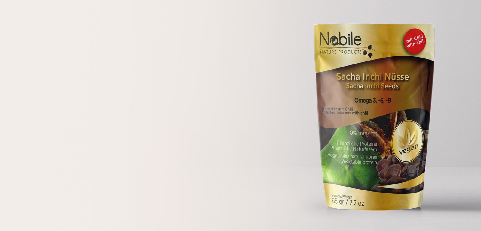Diseño de packaging, envases y cajas para Nobile Nature Products Snacks