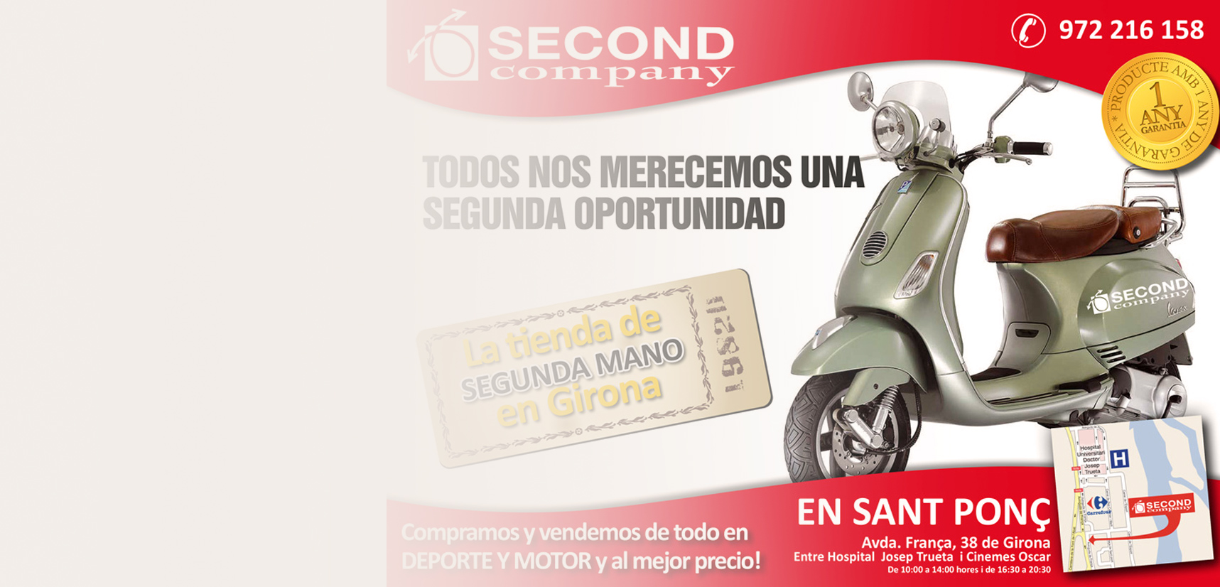 Diseño gráfico de flyers, folletos o anuncios para Second Company segunda oportunidad
