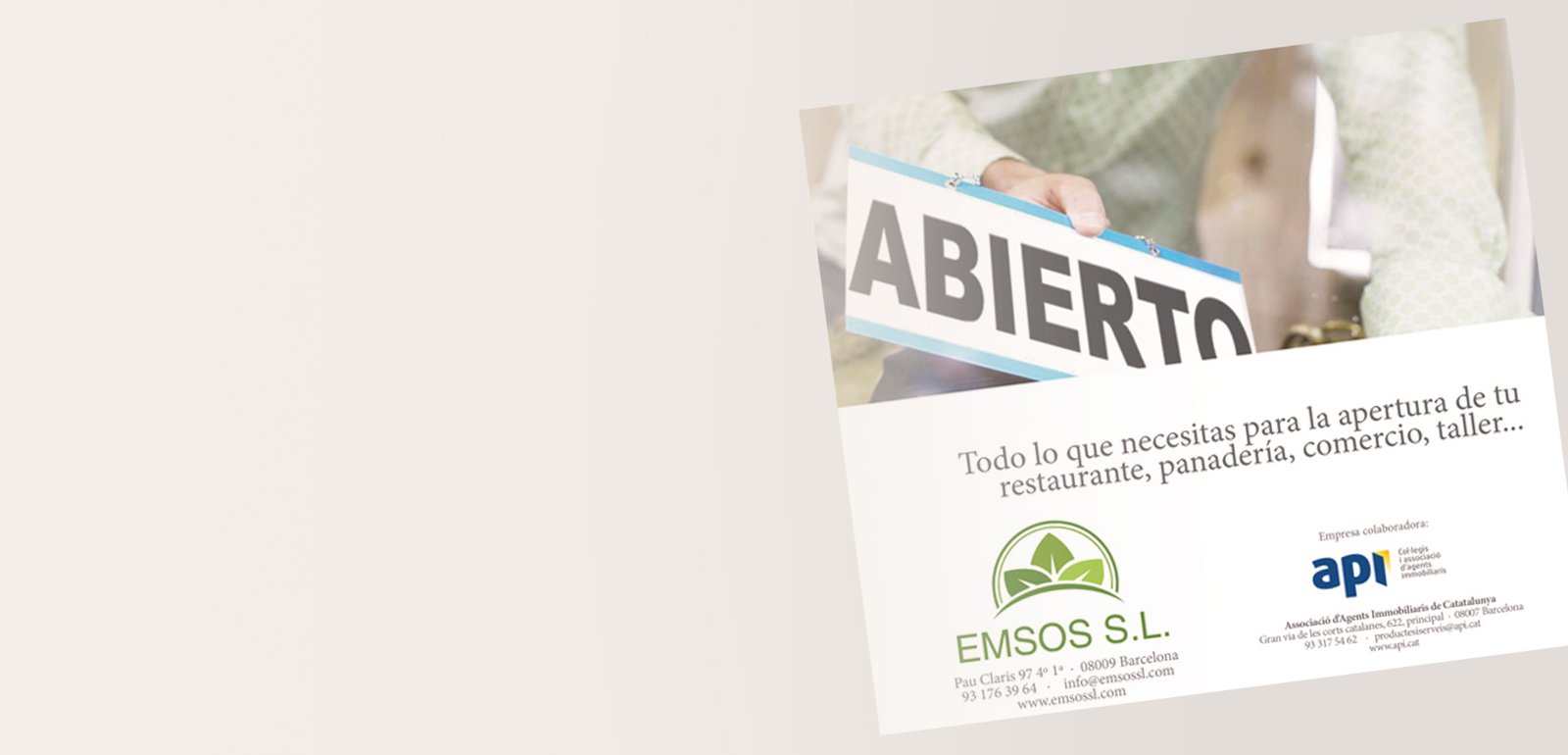 Diseño gráfico de flyers, folletos o anuncios para Emsos Inmobiliarias