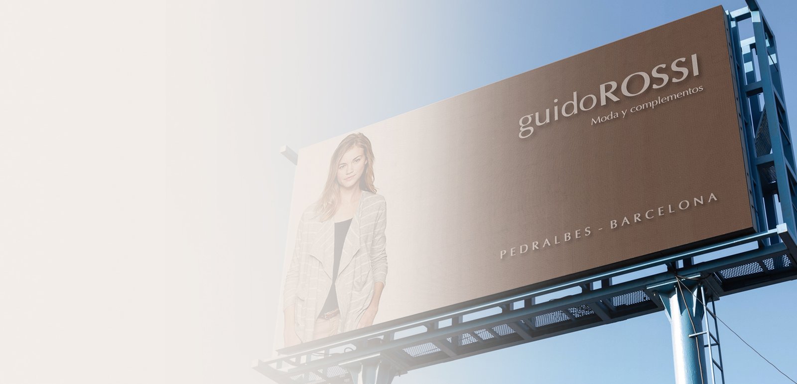 Outdoor advertising design for Guido Rossi