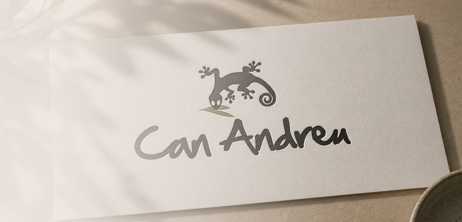 Diseño de logo e imagen corporativa para Can Andreu, marca de aceite de oliva virgen extra en Baleares