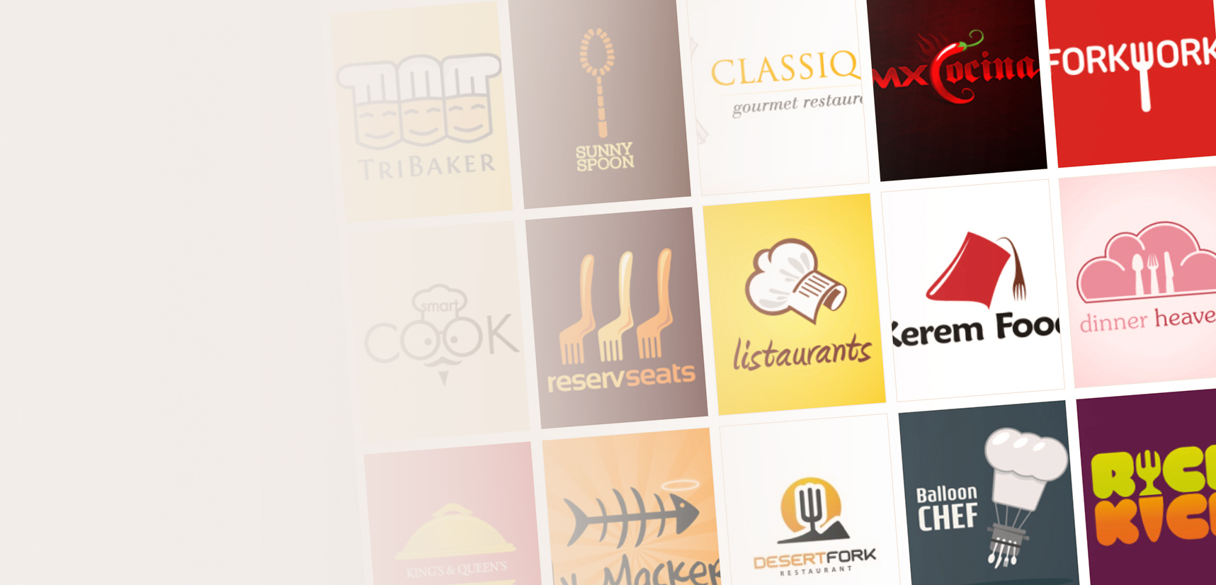 Ideas y ejemplos de logos para restaurantes, cafeterías y bares