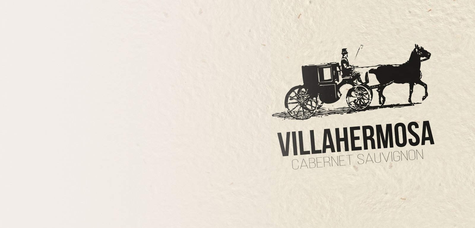 Diseño de logo e imagen corporativa para bodega para sus eiquetas de vino VILLAHERMOSA