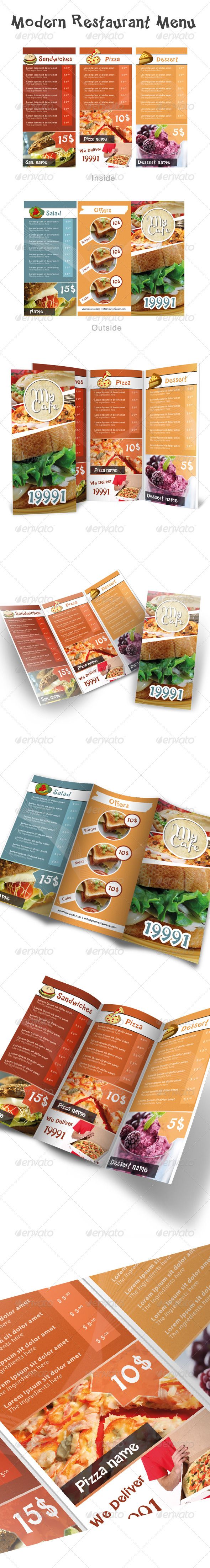 Ideas, examples and inspiration for the creation and design of menus for restaurants with QR code.