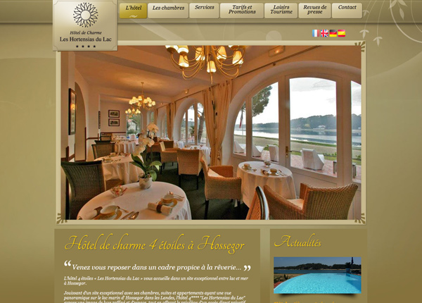 Creative ideas and examples to create and design a website for rural tourism, rural houses, charming hotels