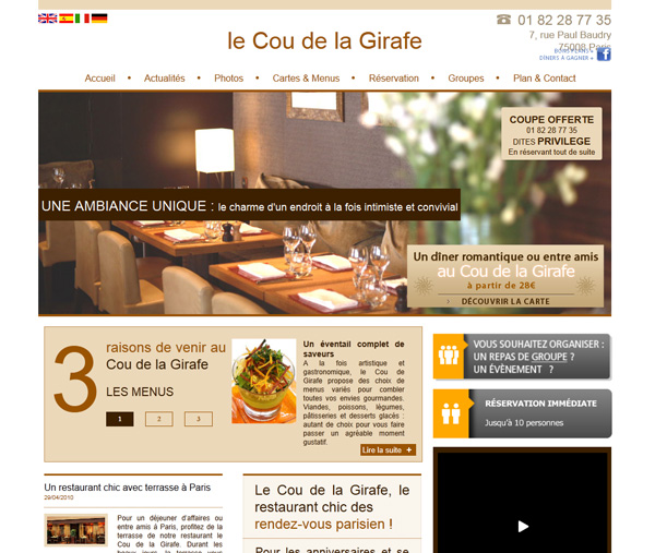 Ideas creativas ejemplos HACER crear diseño PAGINA WEB RESTAURANTE alta cocina