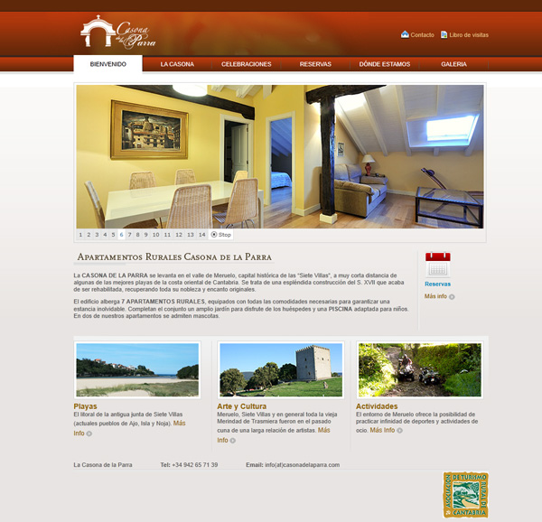 Ideas y ejemplos diseño web casa rural turismo rural