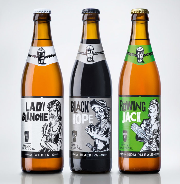 Examples, ideas and inspiration for the design of beer labels, containers and beer packaging and labeling (part 3)