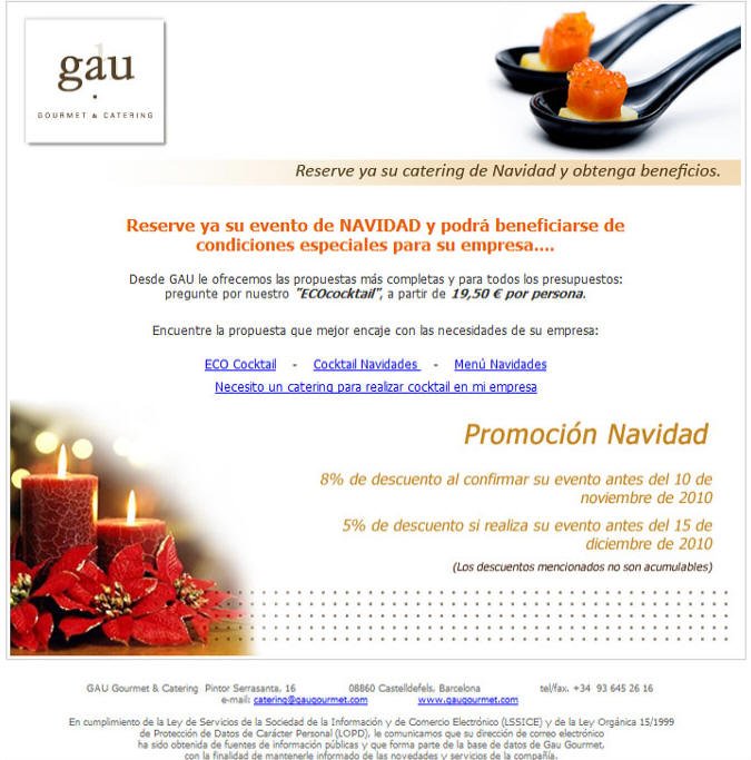 Newsletter design for Gau Gourmet 002