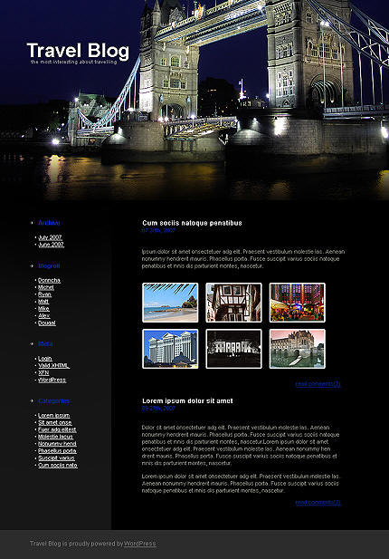 Website design for tourism