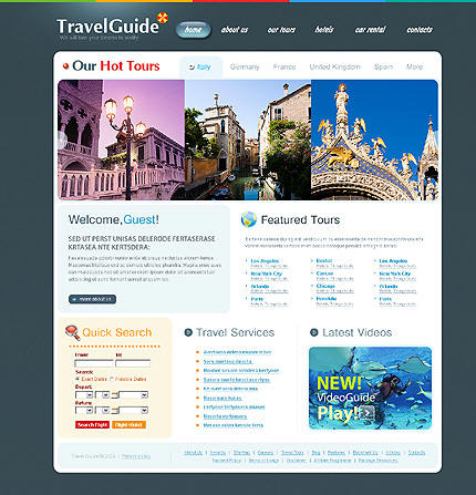 Ideas to make a travel agency website