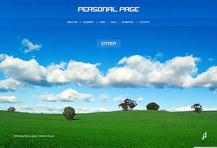 Creative ideas and examples of creating web pages for a personal website or blog