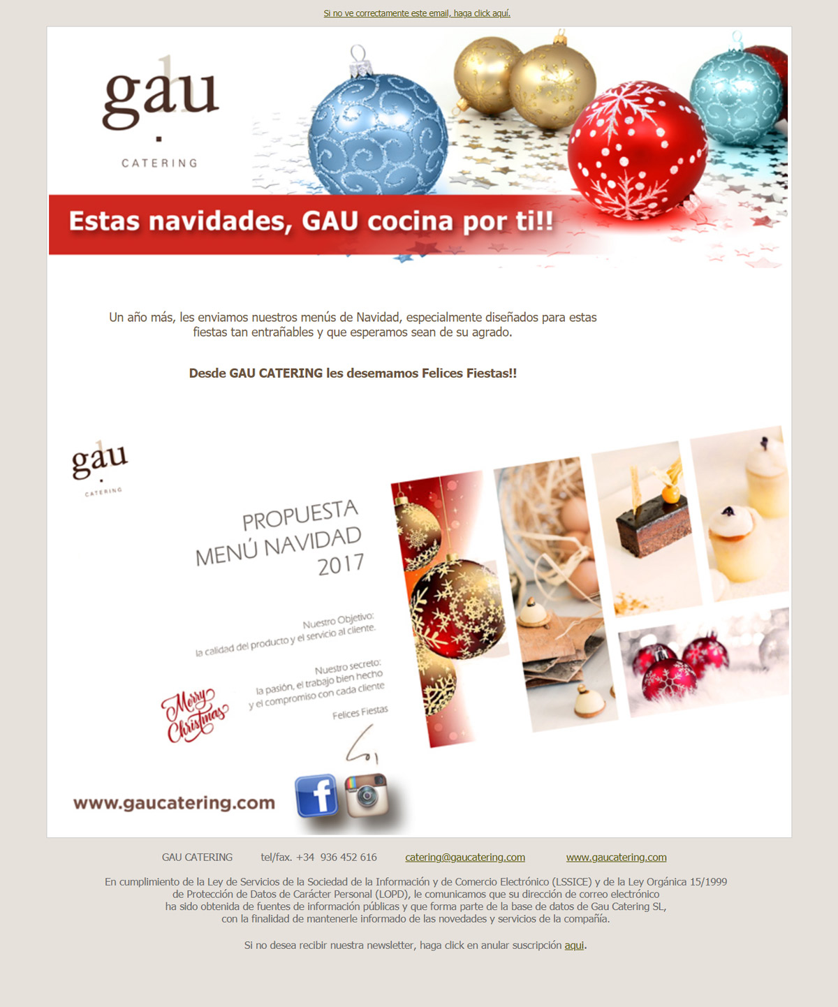 Portfolio of creative graphic design jobs for the creation of newsletters and flyers for the catering, food and beverage company: GAU CATERING AND GOURMET