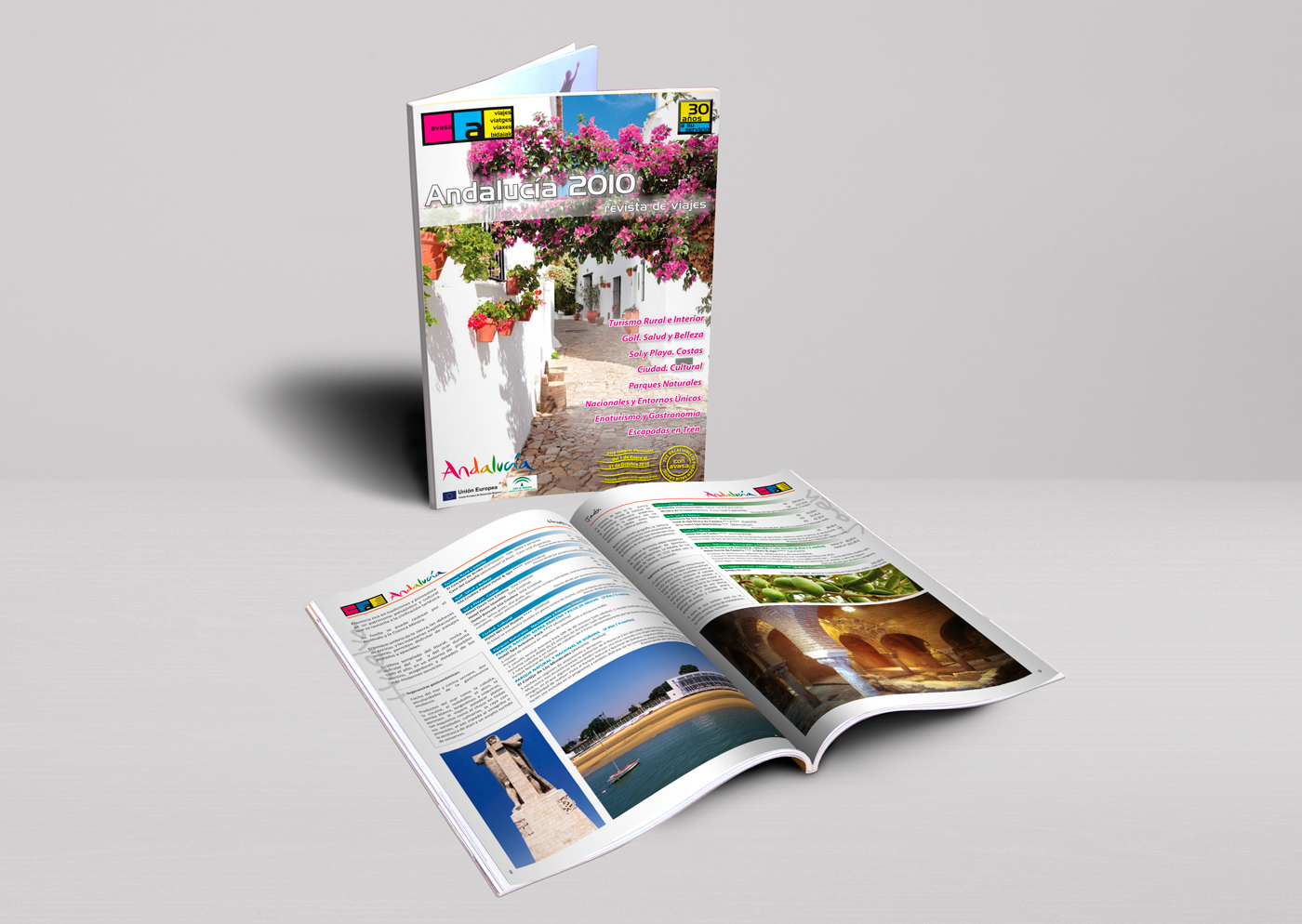 Graphic and creative design, creation and layout of magazines and corporate catalogs, flyers, professional brochures 