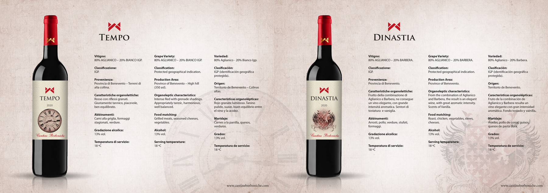 Diseño gráfico y creativo de maquetación de catálogos de vinos para bodegas y centros comerciales