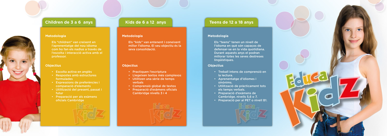 Layout and creative graphic design for educational center magazine for language teaching for children EDUCAKIDZ