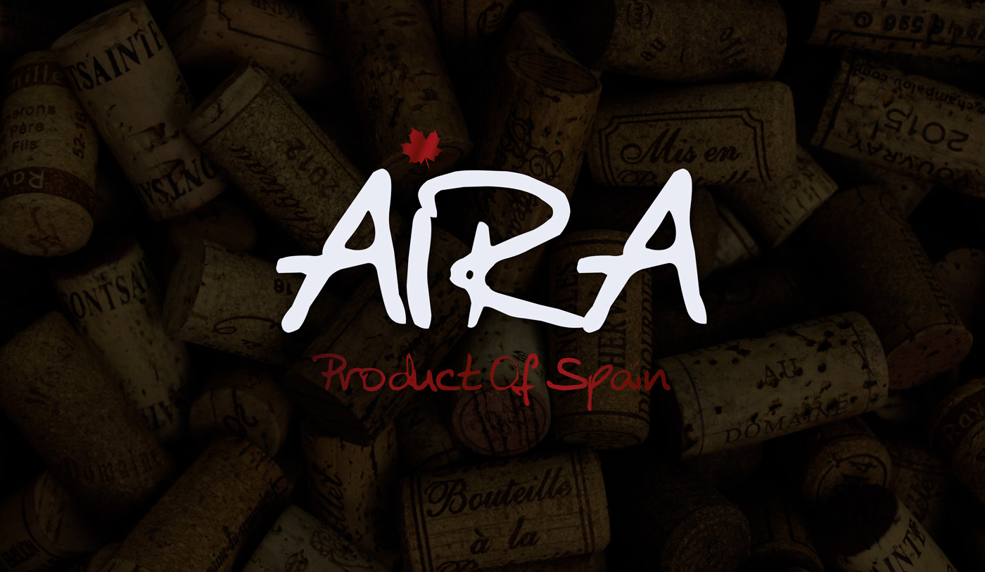 Portfolio of graphic and creative design works wine labels and packaging for AIRA wine, export of Spanish wine to China and Asian countries