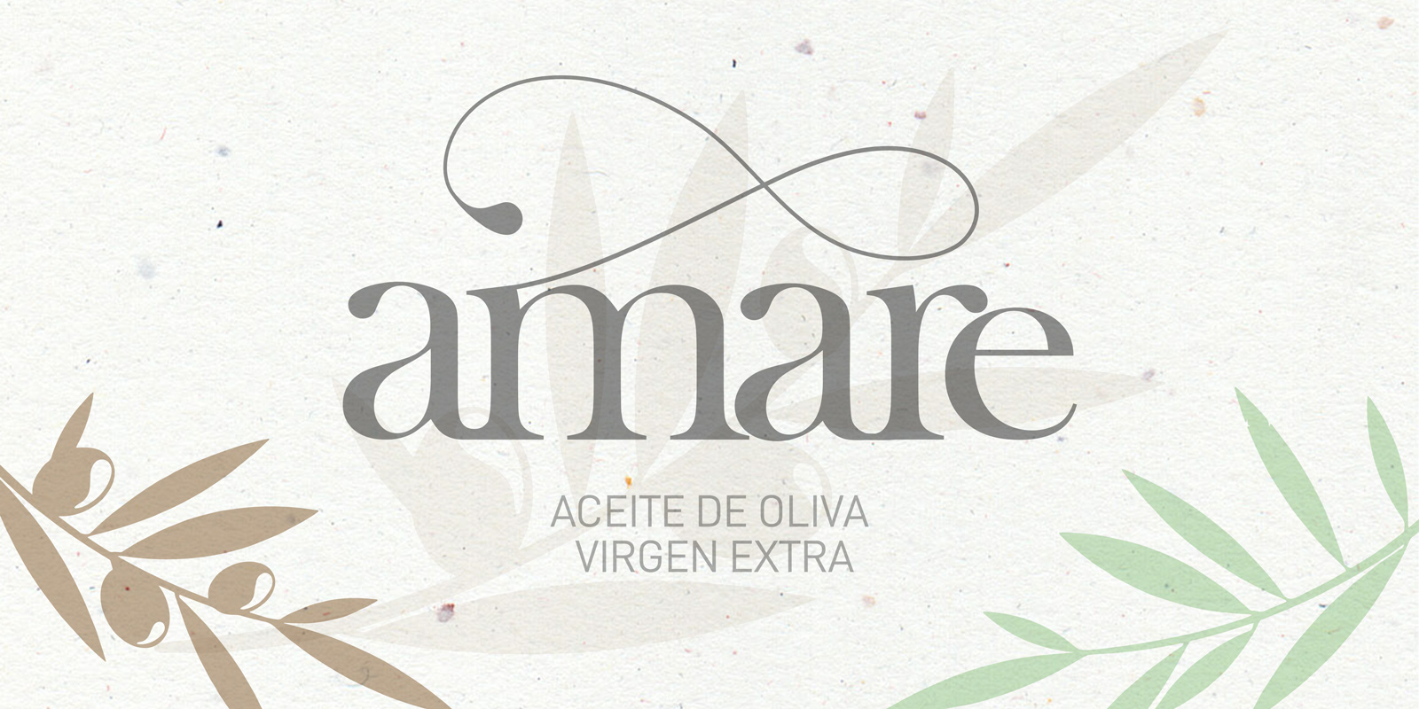 Graphic and creative design of extra virgin olive oil labels for AMARE