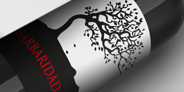 Diseño gráfico y creativo de etiquetas y packaging de vino para BARBARIDAD