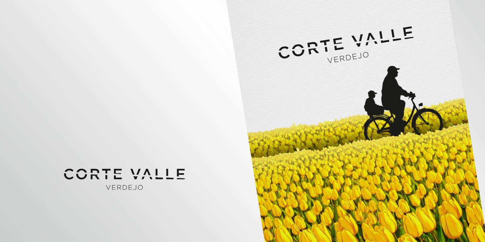 Graphic and creative design of wine labels and packaging for CORTEVALLE