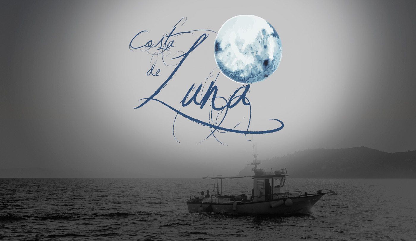 Portfolio of graphic and creative design works on wine labels and packaging for Spanish wine: COSTA DE LUNA