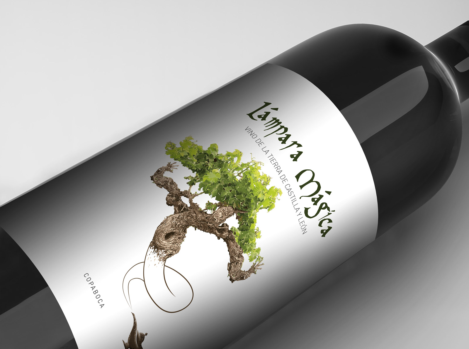 Graphic and creative design of wine labels and packaging for LÁMPARA MÁGICA