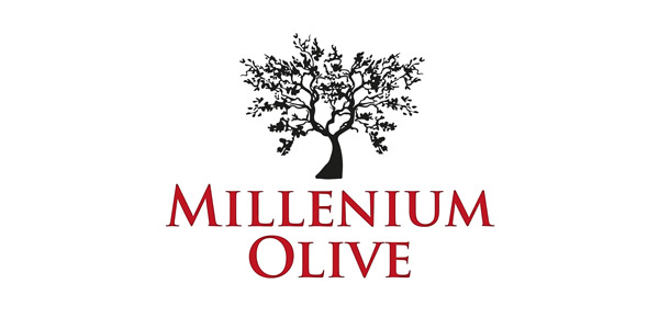 Portfolio of graphic and creative design works of extra virgin olive oil label design and packaging for MILLENIUM OLIVE OIL