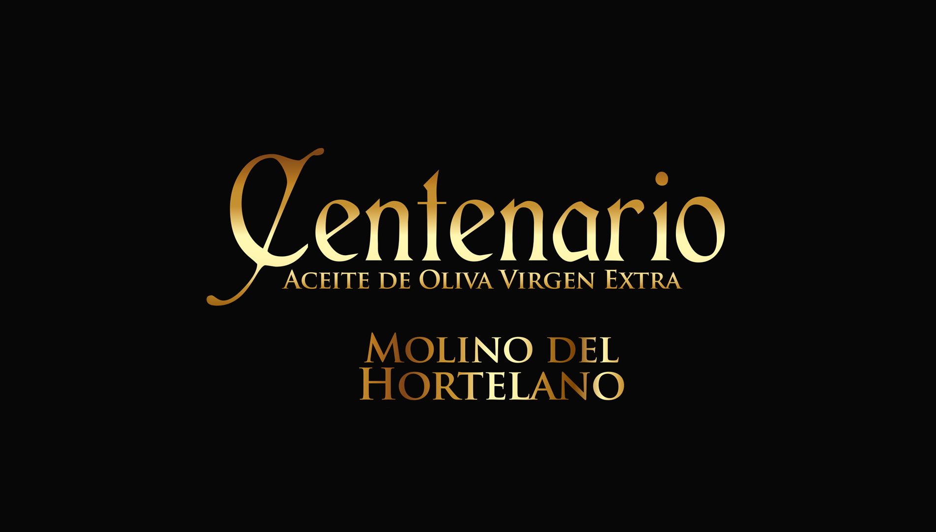 Portfolio of graphic and creative design works of extra virgin olive oil label design and packaging for MOLINO DEL HORTELANO gourmet version limited edition
