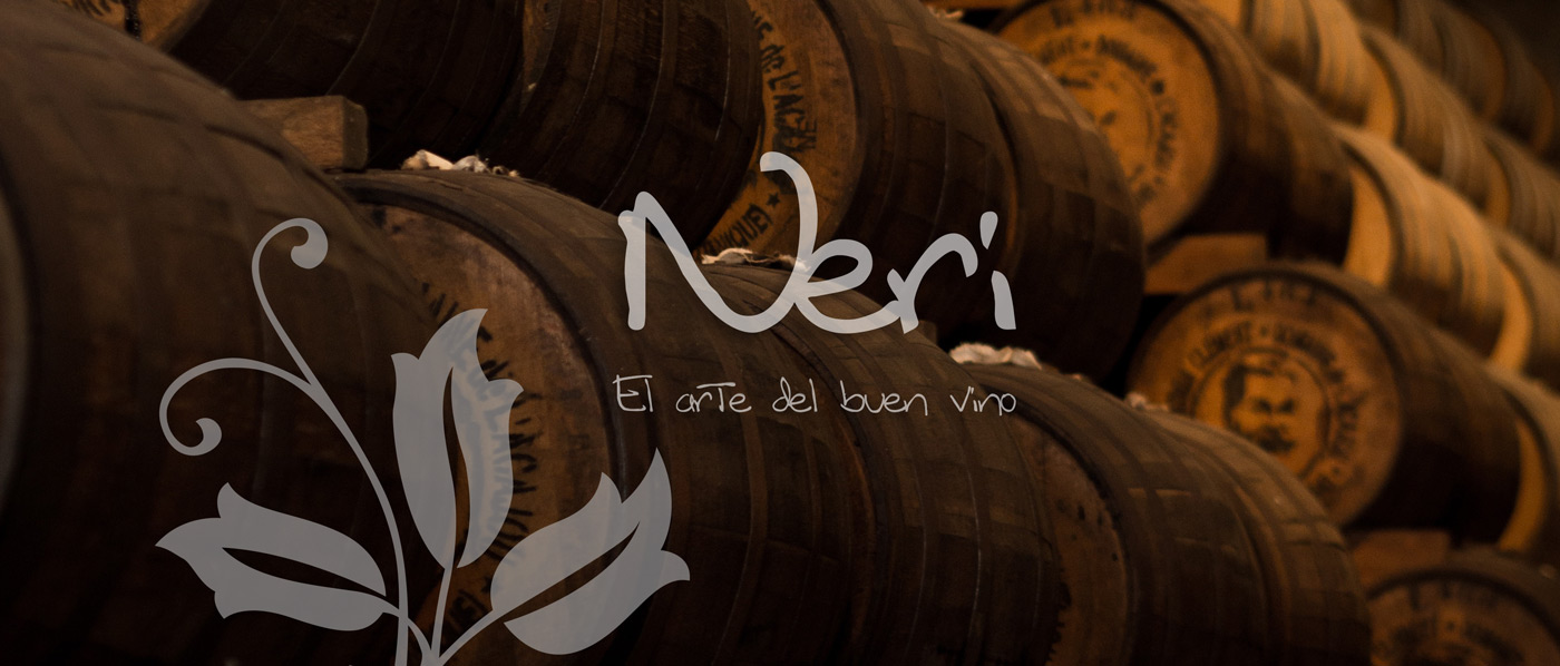 Diseño de logo y etiqueta para bodega productora de vino español NERÍ