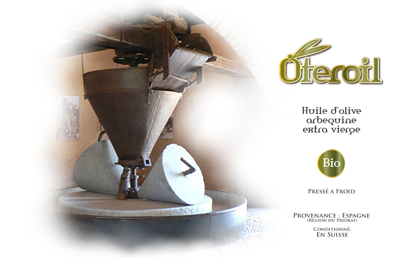 Diseño logo y material corporativo para empresa exportadora de aceite de oliva virgen extra español en Suiza