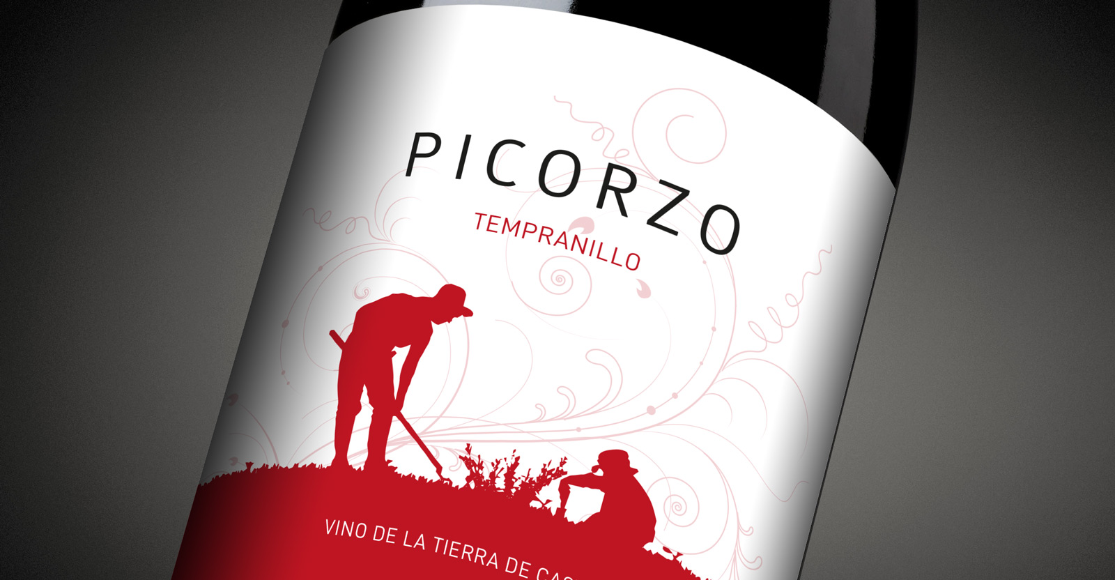 Diseño gráfico y creativo de etiquetas y packaging de vino para PICORZO de Bodegas Taray