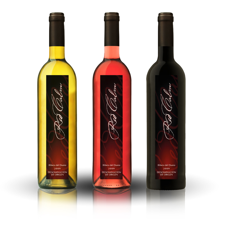 Diseño gráfico y creativo de etiquetas y packaging de vino para vino tinto, rosado y blanco