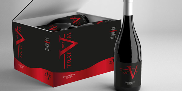Portfolio of creative graphic design works for the creation of wine labels and packaging for wineries and wine exporting companies: TRATVM