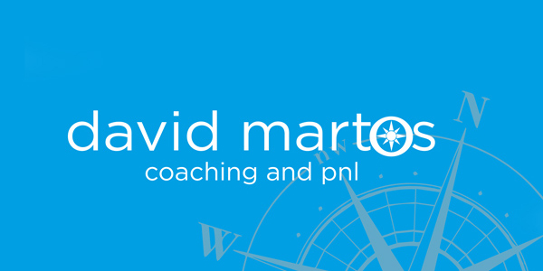 Creative graphic design work portfolio of logo and corporate brand creation for coaching trainer DAVID MARTOS