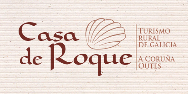 Portfolio of creative graphic design works of logo creation and corporate brand for rural house in Galicia