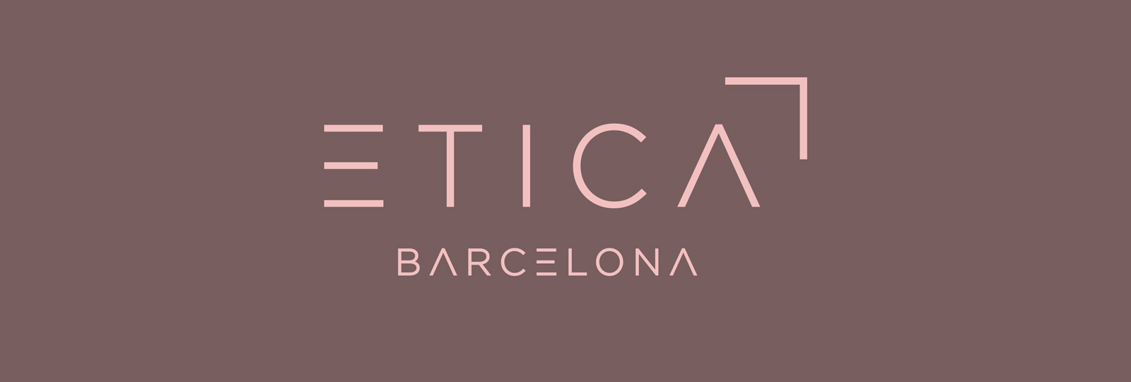 Graphic and creative design of logo restyling and branding for a real state company ETICA BARCELONA