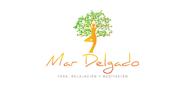 Creative graphic design work portfolio of logo and corporate brand creation for yoga and relaxation center