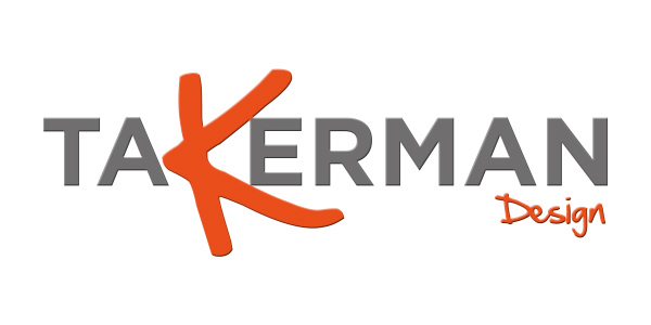 Logo design for graphic design company TAKERMAN