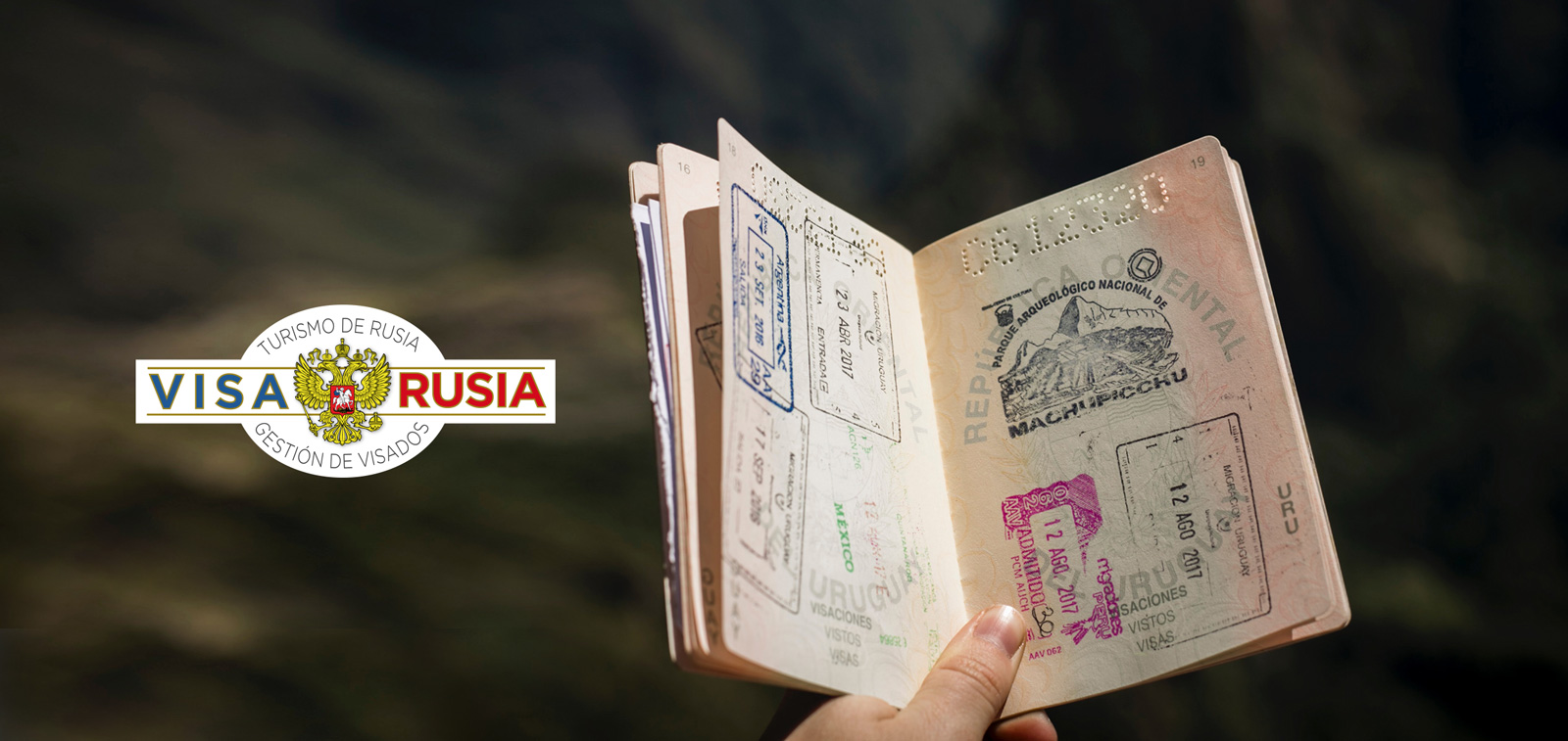 Diseño de logo para agencia de viajes, turismo y visados a Rusia