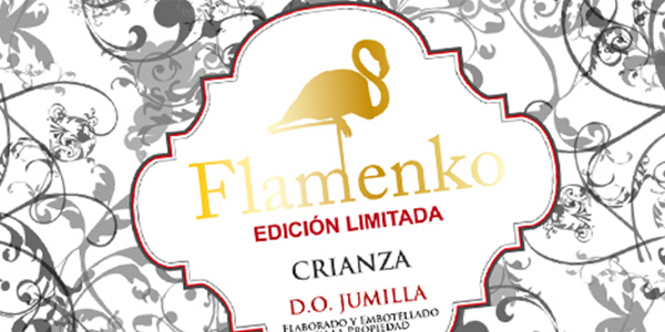Creative graphic design portfolio of corporate logo and brand creation for exporter of Spanish wine to China and Asian countries: FLAMENKO