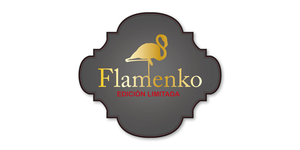 Creative graphic design portfolio of corporate logo and brand creation for wine export winery to China and Asian countries: FLAMENKO