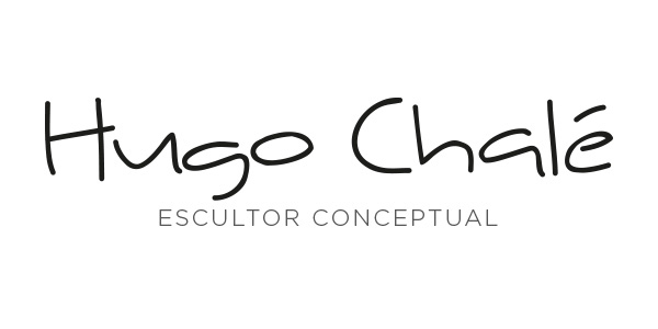 Portfolio of graphic design works of logo creation and corporate brand for artist and sculptor Hugo Chalé