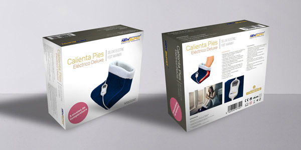 Portfolio of graphic and creative design of label and packaging design for foot warmer